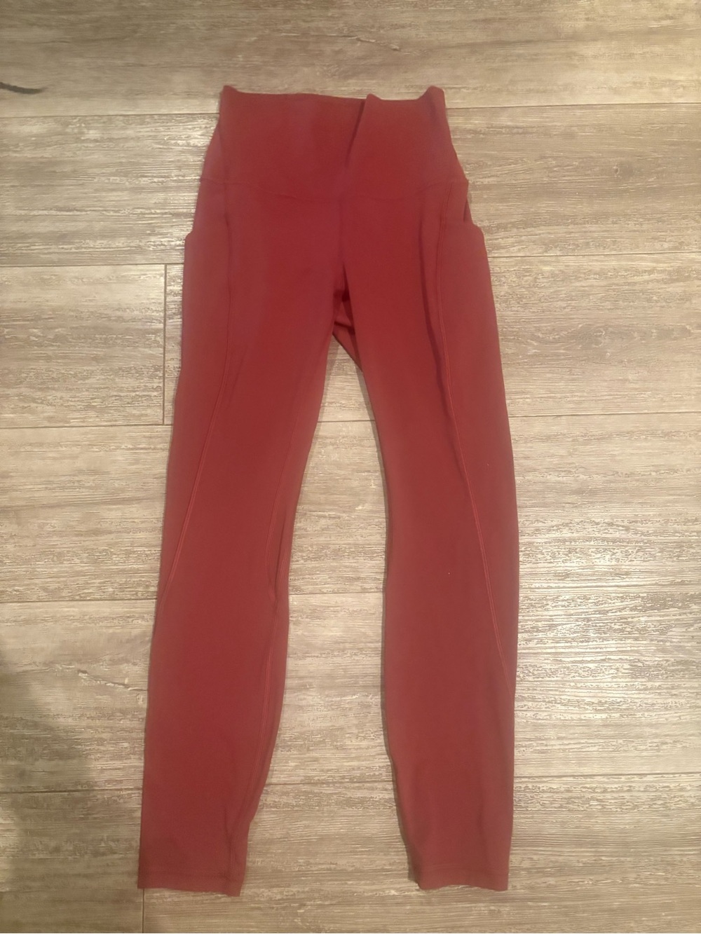 High-Waist lululemon Sculpting Leggings in burgundy